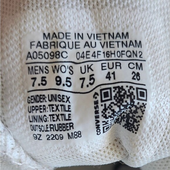 Converse Chuck Taylor AllStar Lugged High-Top Chunky Greige Sneaker Shoes Sz 9.5 - Picture 11 of 12